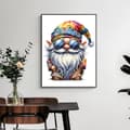 Miniatyrbillede 3 af 7: Bomclap Santa Diamond Maleri 5D Sjov DIY Rund Full Drill Art - Diamant Perler Kunsthåndværk 30x40 cm