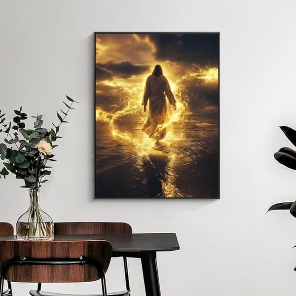 Bomclap Jesus Kristus Diamant Kunst 5D DIY Rund Fuld Drill - Religiøs Diamant Perle Maleri 30x40 cm