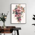 Miniatyrbild 2 av 7: Bomclap Blomsterkors Diamantkonst 5D Religiös DIY Rund Full Drill - Diamantpärlor 30x40 cm