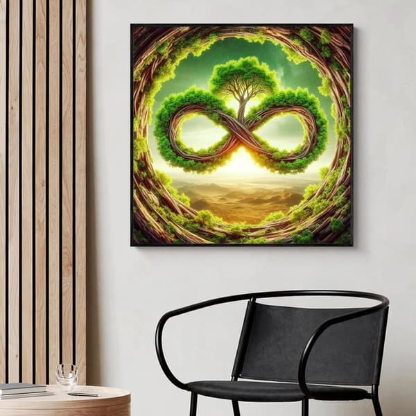 Bomclap Faith Symbol Timanttimaalaus 5D Inspiroiva DIY pyöreä täyspora - timanttihelmimaalaus 35x35 cm