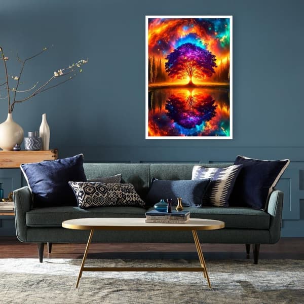 Bomclap Livets Træ Diamant Art 5D Omvendt Billede DIY Fuld Drill - Diamant Perler 30x40 cm