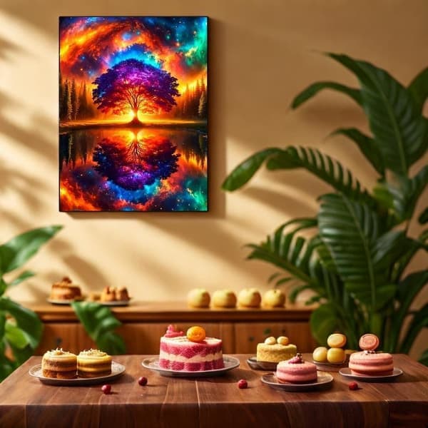 Bomclap Livets Træ Diamant Art 5D Omvendt Billede DIY Fuld Drill - Diamant Perler 30x40 cm