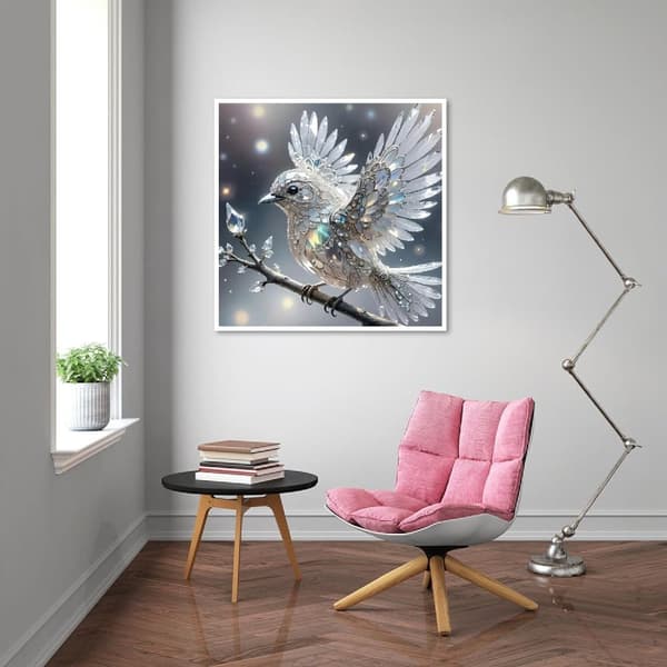 Bomclap Crystal Kolibri Timanttimaalaus 5D Kimalteleva Taideteos - Timanttihelmet 35x35 cm