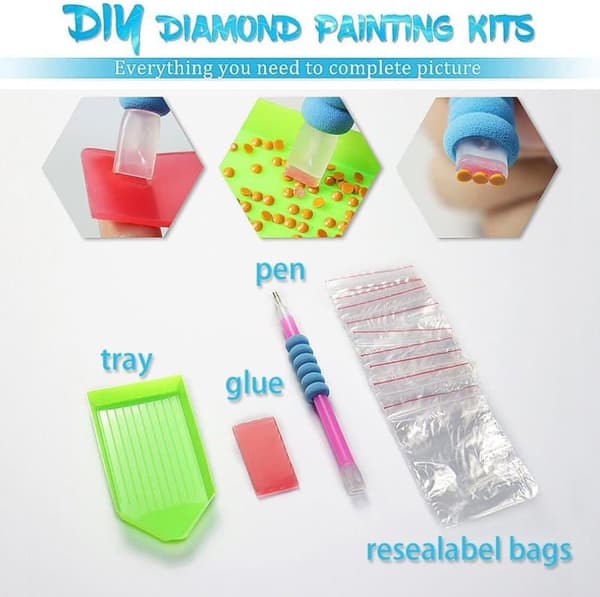 Bomclap Skovbjørn Diamant Art 5D DIY Rund Fuld Boremaskine - Diamantperler & Krystaller Vægdekoration 35x35 cm