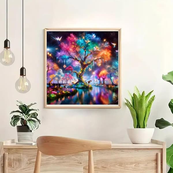 Bomclap Beach Diamantmaleri til voksne - 5D Fuld Drill DIY Diamantkunst Begynder, Krystalperler Gave 30x30 cm