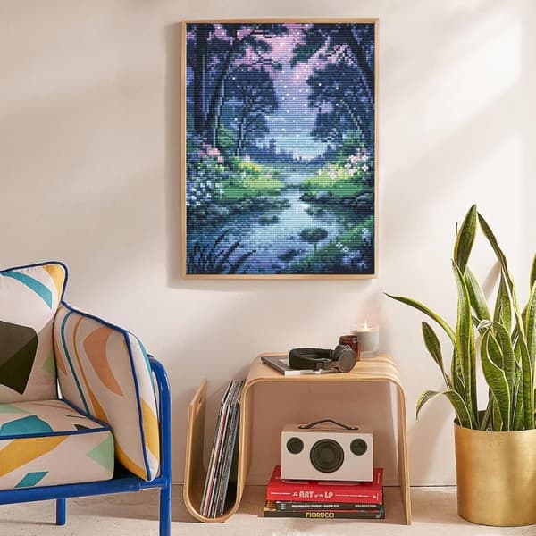 Bomclap Forest Diamond Art Set aikuisille - hämmästyttävä maisema timanttimaalaus aloittelija, täysi pora DIY 30x40cm kodinsisustus