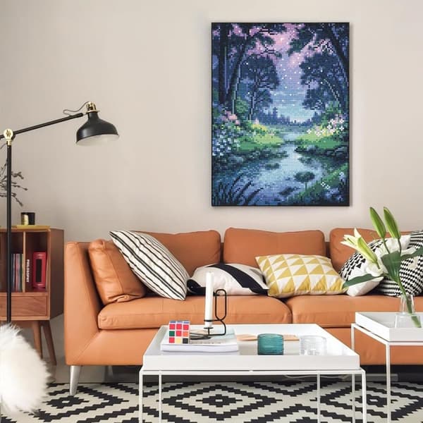 Bomclap Forest Diamond Art Set aikuisille - hämmästyttävä maisema timanttimaalaus aloittelija, täysi pora DIY 30x40cm kodinsisustus