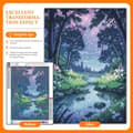 Pikkukuva 2 / 9: Bomclap Forest Diamond Art Set aikuisille - hämmästyttävä maisema timanttimaalaus aloittelija, täysi pora DIY 30x40cm kodinsisustus