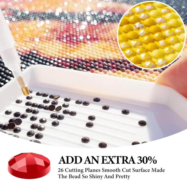 Bomclap Aurora Diamantkonst Set Vuxna - Stjärnhimmel Sjö 5D Diamantmålning Nybörjare, Fantastiska Landskap Full Drill DIY 30x40 cm