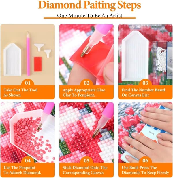 Bomclap Aurora Diamond Art Set Voksne - Stjernehimmel Lake 5D Diamantmaleri Begynder, Fantastiske Landskaber Fuld Drill DIY 30x40 cm