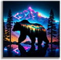 Pikkukuva 1 / 9: Bomclap Bear Diamond Art Set Aikuisille - Skogsberg Jääkarhu Timanttimaalaus Aloittelija, Täysi Pora DIY 35x35 cm Seinäkoriste