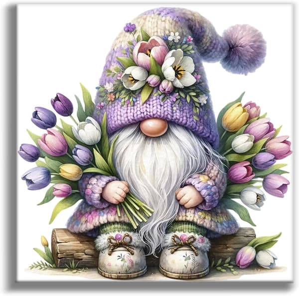 Bomclap Santa Diamond Art Set Aikuiset - 5D Puutarha Santa Diamond Painting aloittelija, täysi pora DIY 35x35cm kodin sisustus