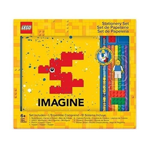 Ritset - LEGO - IQ LEGO MAPPER - Skissbok - Färgpennor - Klistermärken