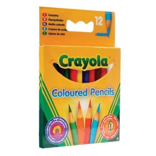 Kreativt nöje - CRAYOLA - 4112 - 12 halva färgpennor - Rolig aktivitet - För barn från 3 år