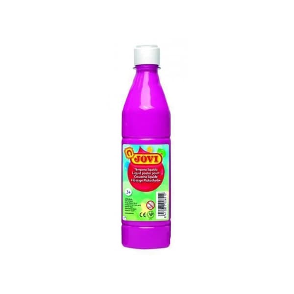 JOVI flytande temperafärg 500 ml - Rosa för barn från 3 år och uppåt