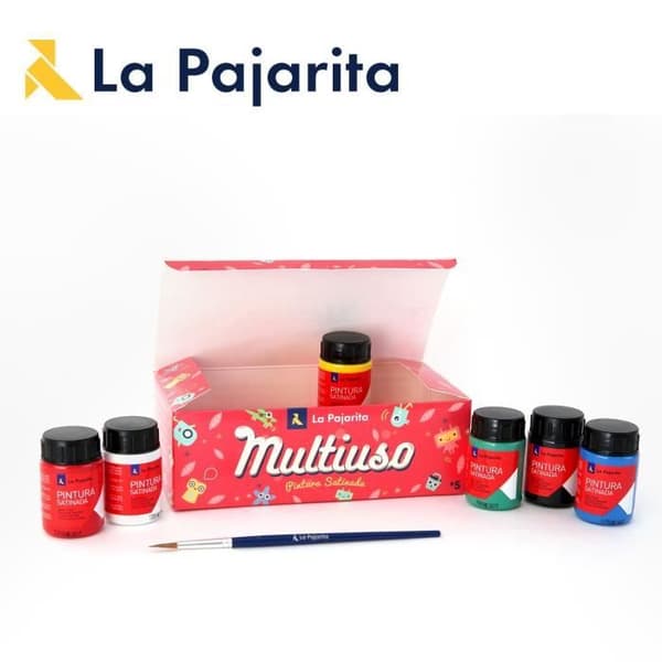 La Pajarita vattenbaserad satinfärgsats (6x35m