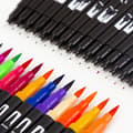 Miniatyrbild 4 av 8: OBOSOE 120-Pack Färgpennor Set med Dubbelsidig Tips– Fineliner och Borstspets,Förvaring och Fodral Inkluderat