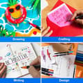 Miniatyrbild 6 av 8: OBOSOE 120-Pack Färgpennor Set med Dubbelsidig Tips– Fineliner och Borstspets,Förvaring och Fodral Inkluderat