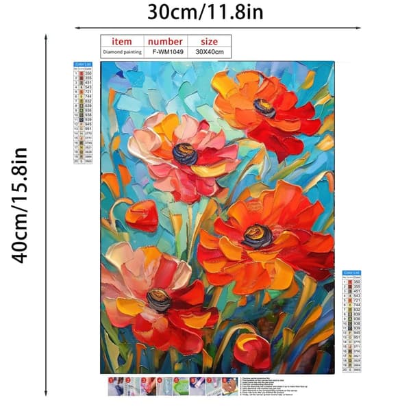 Bomclap 5D Diamond Art Kit Aikuiset – DIY värikäs kuutamo-timanttimaalaus! Täysi porakristallitaidesarja, kodin seinäkoristelu ja lahja