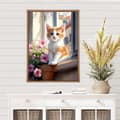 Miniatyrbillede 4 af 7: Bomclap Kat Diamantmaleri Kits til Voksne, Blomster Sprogbog 5D Diamantkunst for Voksne, DIY Magiske Bøger Gemtegnings Kristallsten Kunst 30x40cm