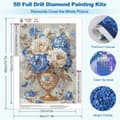Miniatyrbillede 4 af 6: Bomclap Blomster Diamantmaleri Kits til Voksne, 5D Pæonie Diamantkunst Kits for Begyndere, DIY Blomsterkrukke Diamantdots Maleri Gemtegnings Kristall