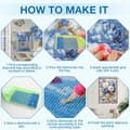 Miniatyrbillede 5 af 6: Bomclap Blomster Diamantmaleri Kits til Voksne, 5D Pæonie Diamantkunst Kits for Begyndere, DIY Blomsterkrukke Diamantdots Maleri Gemtegnings Kristall