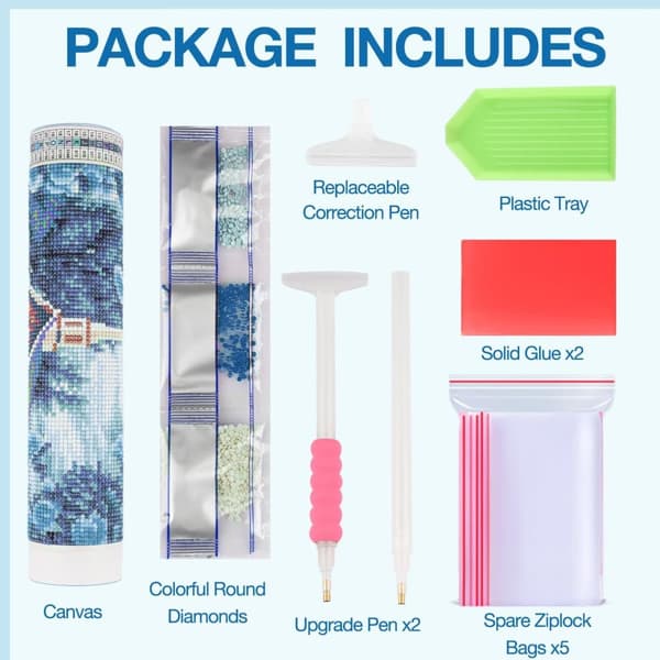 Bomclap Blomster Diamantmaleri Kits til Voksne, 5D Pæonie Diamantkunst Kits for Begyndere, DIY Blomsterkrukke Diamantdots Maleri Gemtegnings Kristall