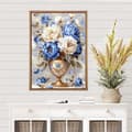 Miniatyrbillede 2 af 6: Bomclap Blomster Diamantmaleri Kits til Voksne, 5D Pæonie Diamantkunst Kits for Begyndere, DIY Blomsterkrukke Diamantdots Maleri Gemtegnings Kristall