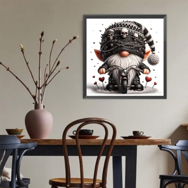 OBOSOE Santa 5D timanttihelmimaalaus - helppoa tee-se-itse-työtä aloittelijoille, kiinteä seinätaide, kodinsisustus 35x35 cm