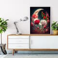 Miniatyrbillede 3 af 7: OBOSOE Diamond Painting - 5D DIY Diamantmaleri, 30x40cm (Moonlight Roses)