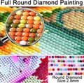 Pikkukuva 8 / 8: OBOSOE Flash 5D Diamond Art - värikäs muotoilu, täysi pora DIY, helmimaalaus seinäkoriste 30x40 cm