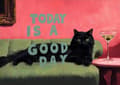 Miniatyrbillede 1 af 7: OBOSOE Black Cat 5D Diamond Art - gaveidé, fuld boremaskine gør-det-selv, perlemaleri 30x40 cm