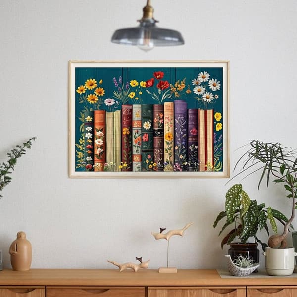 OBOSOE Timanttimaalaus ja Timanttimaalaus – 5D-kokoiset porakirjat Teema, DIY-helmimaalaus Kodinsisustus Jalokivitaide – 40×30 cm