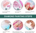 Miniatyrbild 6 av 8: OBOSOE Diamond Painting & Diamantmålning – 5D Full Drill Kors & Solros Andlig Design, DIY Pärlemålning Present – 40×30 cm