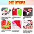 Miniatyrbild 6 av 6: OBOSOE Blomsdiamantmålning vuxna – 5D diamantart kits, beginner-friendly, 12x16 tum. Gem art till hemdekoration & gåvor, perfekta blommor på vägg