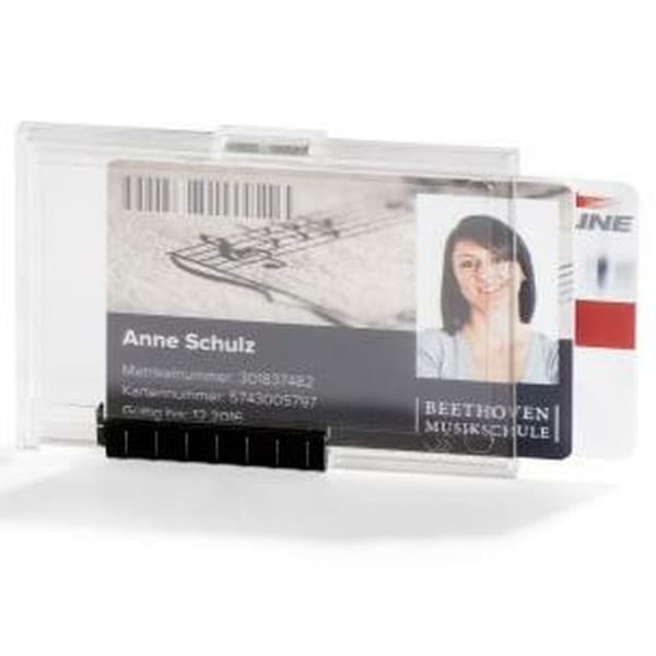 Cover til identitetskort Durable Duo Gennemsigtig Plastik 5,4 x 8,7 cm (10 enheder)