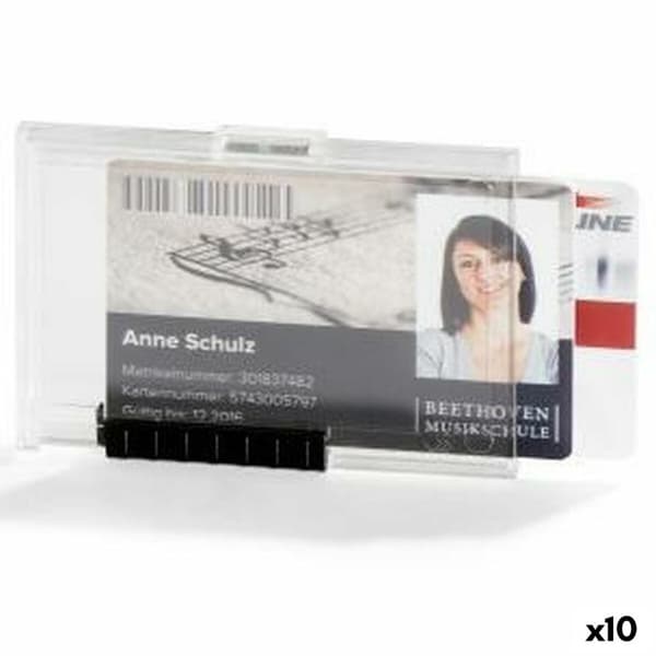 ID-kortshållare Durable Duo Transparent Plast 5,4 x 8,7 cm (10 antal)