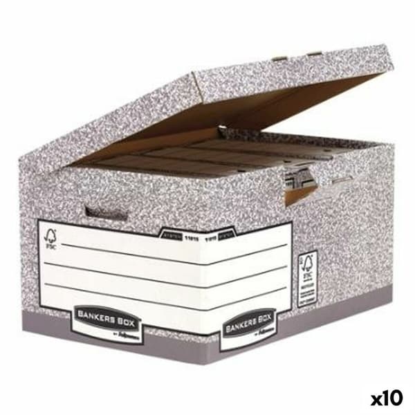 Arkivboks Fellowes    Grå 10 enheder (31 x 39 x 56 cm)