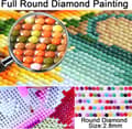 Miniatyrbild 5 av 6: OBOSOE Diamond Painting - 5D DIY Diamantmålning, 30x40cm (Fyra säsonger Träd)