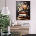 Miniatyrbild 1 av 6: OBOSOE Diamond Painting - 5D DIY Diamantmålning, 30x40cm (Böcker Och Blomsterbukett)