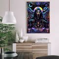 Miniatyrbild 2 av 6: OBOSOE Diamond Painting - 5D DIY Diamantmålning, 30x40cm (Färgstark Killer-illustration)