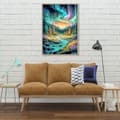 Pikkukuva 3 / 7: OBOSOE Diamond Painting - 5D DIY-timanttimaalaus, 30x40cm (Aurora Borealis Dalälvin yllä)