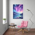 Miniatyrbillede 3 af 6: OBOSOE Diamond Painting - 5D DIY Diamantmaleri, 30x40cm (Aurora Borealis Over Bjerge Og Sø)
