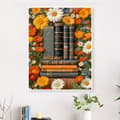 Miniatyrbillede 5 af 7: OBOSOE Diamond Painting - 5D DIY Diamantmaleri, 30x40cm (Retro Bøger Omgivet af Blomster)