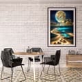 Pikkukuva 5 / 6: OBOSOE Moon Diamond -maalaussarjat aikuisille – DIY Moonlight Beach Diamond Art, 5D Full Drill. Jalokivimaalaus ja askartelu
