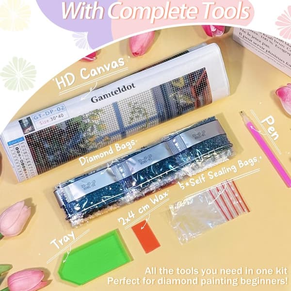 OBOSOE Stjärnsky diamantart kits vuxna – 5D diamantmålning med komplett DIY-verktyg. Full drill diamantpallar, gemmaleri för vuxna. Perfekt hemdek