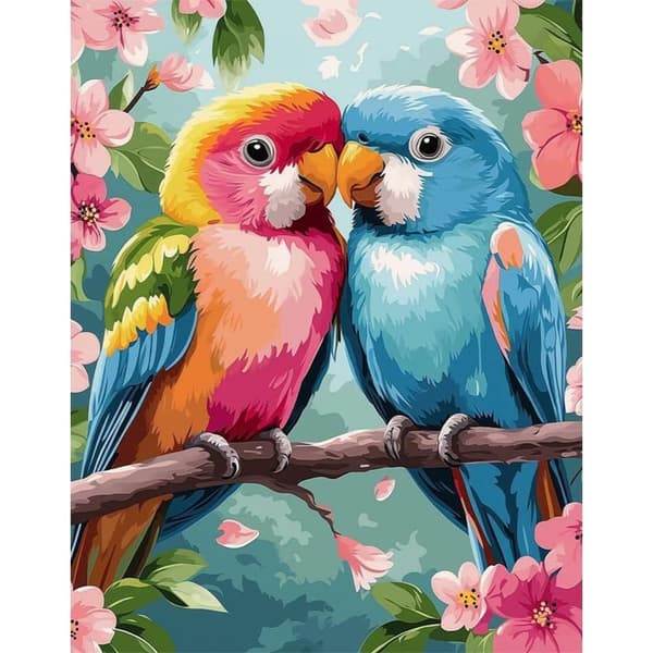 OBOSOE Parrot diamantkunst kits voksne – 5D fulldrill, fuldt DIY-værktøj. Gemkunst, 12x16 tom. Perfekt hjemdek. & gave