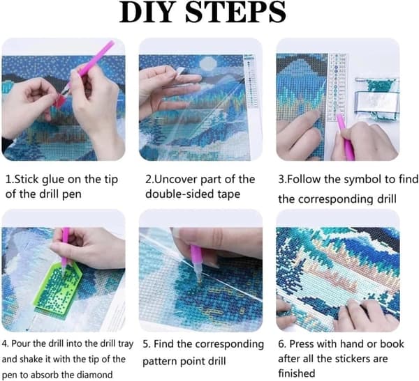 OBOSOE Diamond Painting & Diamantmålning – 5D Full Drill DIY Blommor Väggdekoration för Nybörjare – 30×40 cm
