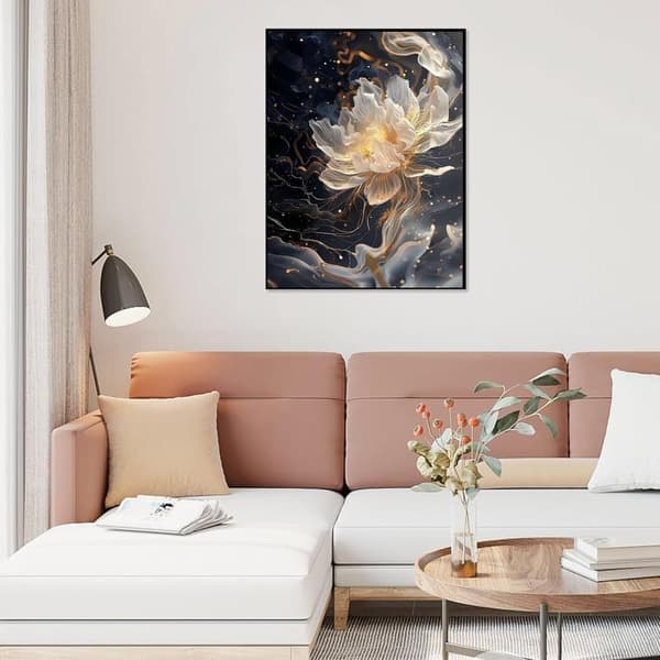 OBOSOE Diamond Painting & Diamantmålning – 5D Full Drill DIY Blommor Väggdekoration för Nybörjare – 30×40 cm
