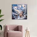 Miniatyrbild 6 av 7: OBOSOE Varg Diamantpyssel - 5D Djur DIY Gem Konst Kit, Väggdekoration (30x30 cm)